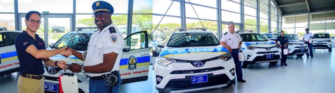 Aruba Police Force Receives RAV4 Vehicles from Garage Cordia!