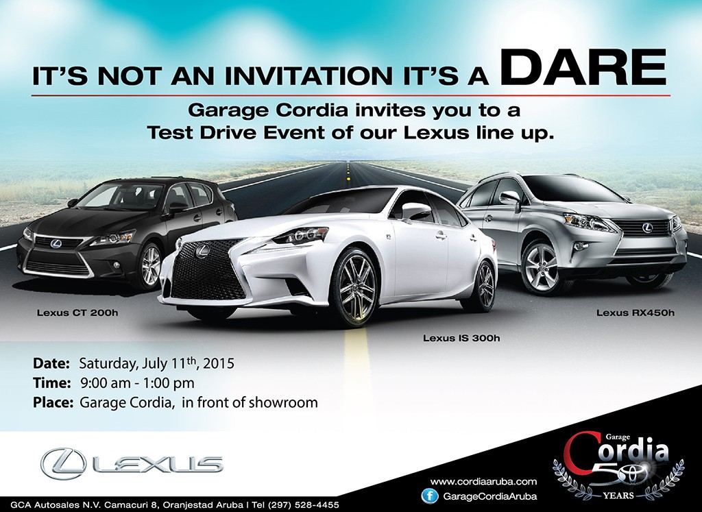 Test Drive Event of our Lexus Line-Up