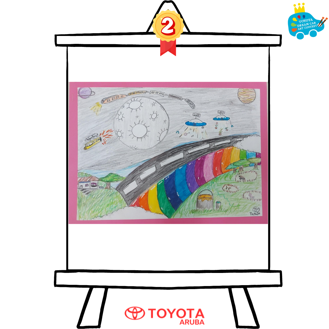 Evy-Camila van der Biezen - Rainbow Speedy Car