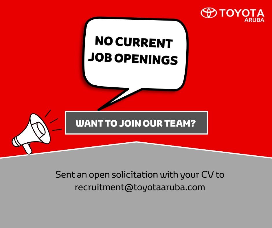 No current job openings
