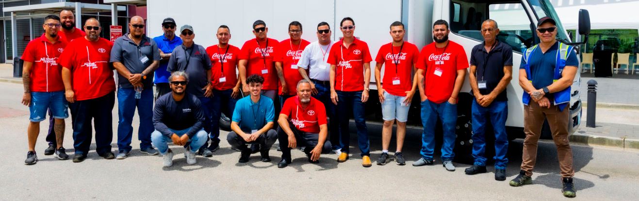 Toyota Aruba Successfully Hosts HINO Eco Drive Event