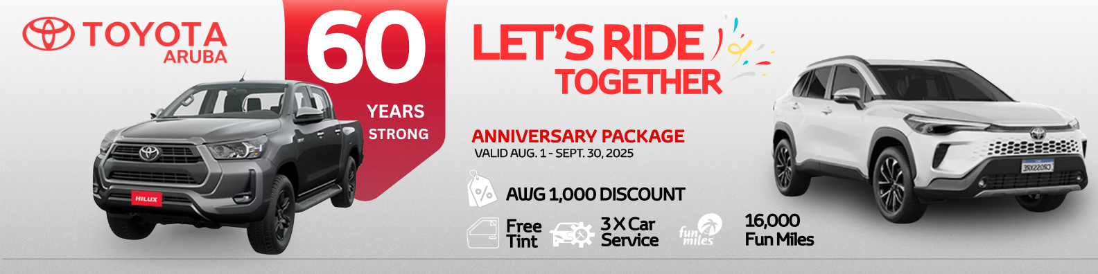 Toyota Aruba Celebrates 60 Years of Excellence with 