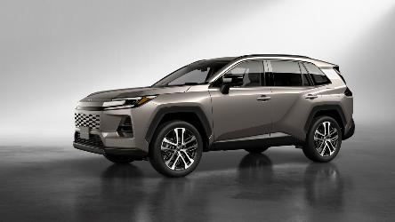 Full exterior front three-quarter view of the new 6th generation Toyota RAV4