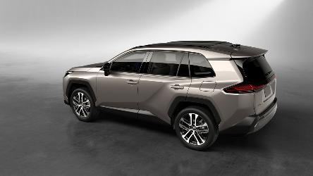Demonstration of the power-operated rear tailgate on the new RAV4