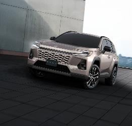 Rear view of the 6th gen RAV4 showing new LED taillight signature