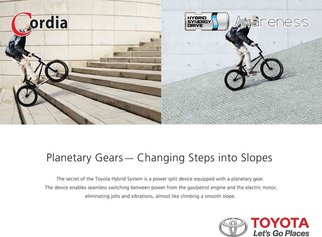 Planetary Gears - Changing Steps into Slopes - Hybrid Awareness