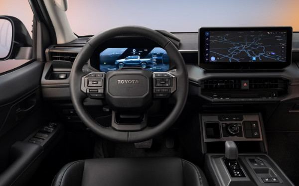 Hilux BEV digital instrument panel and multimedia display